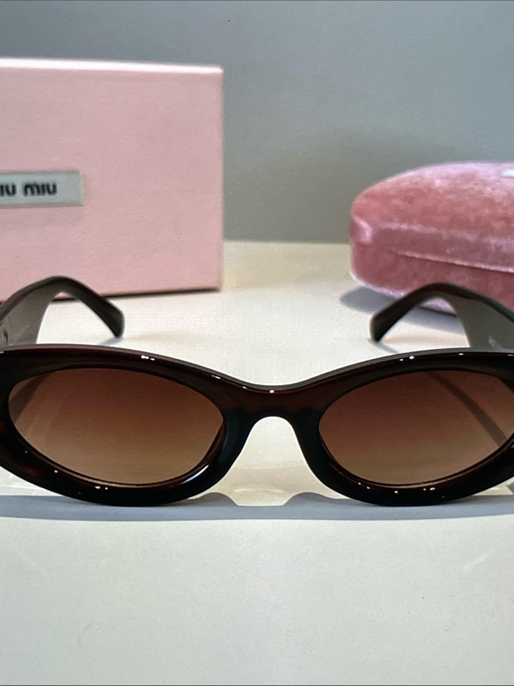 Miu Miu Logo Sunglasses Women's Luxury Shades - Picture 2 of 8